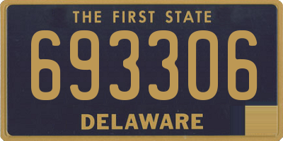DE license plate 693306