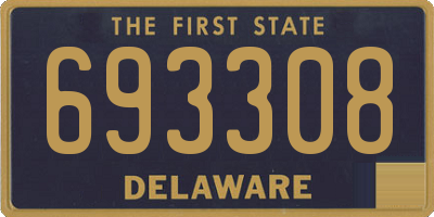 DE license plate 693308