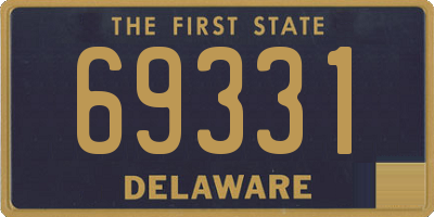 DE license plate 69331