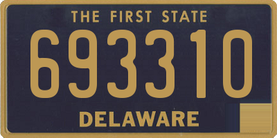 DE license plate 693310