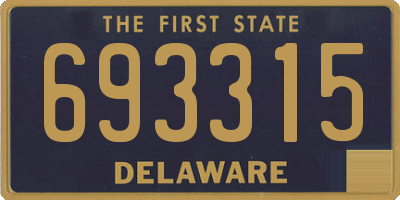 DE license plate 693315