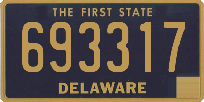 DE license plate 693317