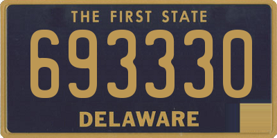 DE license plate 693330
