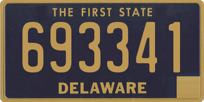 DE license plate 693341