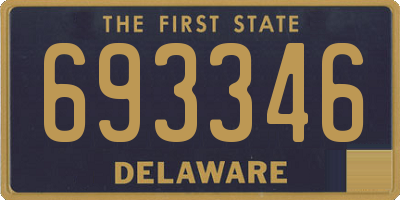 DE license plate 693346