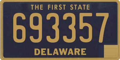DE license plate 693357
