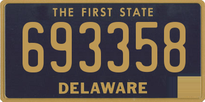 DE license plate 693358