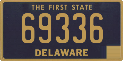 DE license plate 69336
