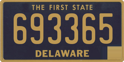 DE license plate 693365