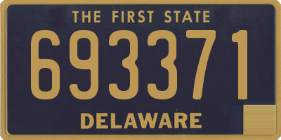 DE license plate 693371