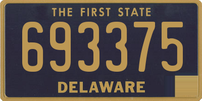 DE license plate 693375