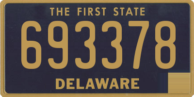 DE license plate 693378
