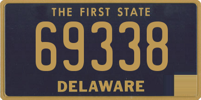 DE license plate 69338