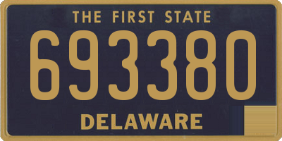 DE license plate 693380