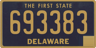 DE license plate 693383