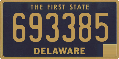 DE license plate 693385