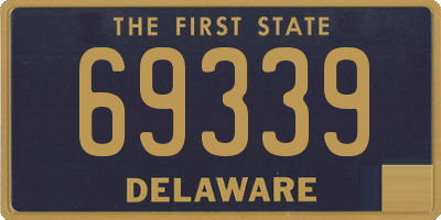 DE license plate 69339