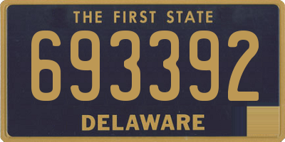 DE license plate 693392