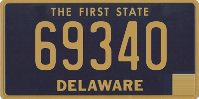 DE license plate 69340