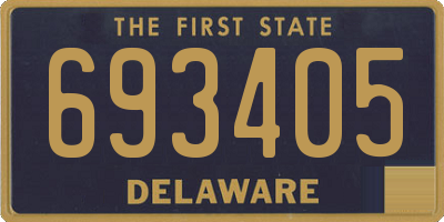 DE license plate 693405