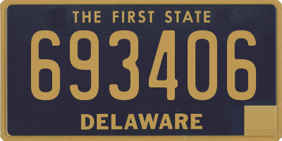 DE license plate 693406