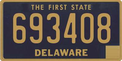 DE license plate 693408