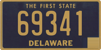 DE license plate 69341