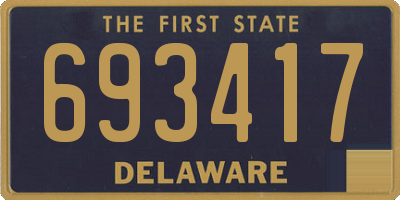 DE license plate 693417