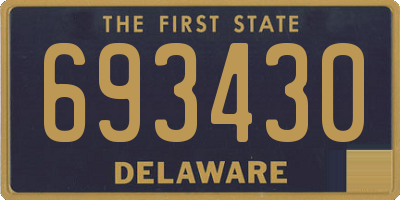 DE license plate 693430