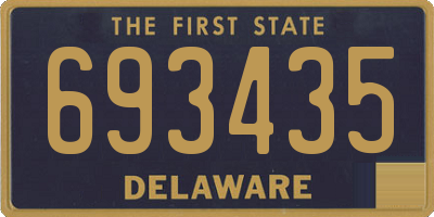 DE license plate 693435
