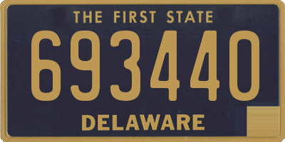 DE license plate 693440