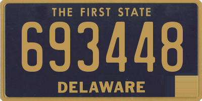 DE license plate 693448