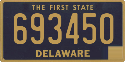 DE license plate 693450