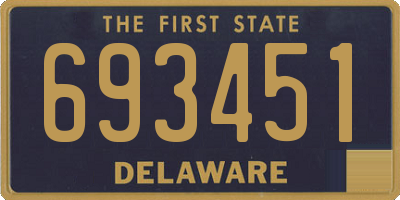 DE license plate 693451