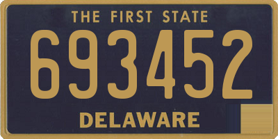 DE license plate 693452