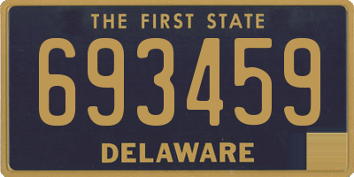 DE license plate 693459