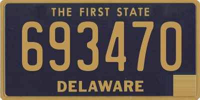 DE license plate 693470