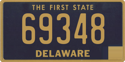 DE license plate 69348