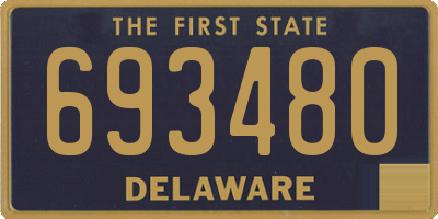 DE license plate 693480