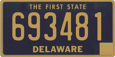 DE license plate 693481