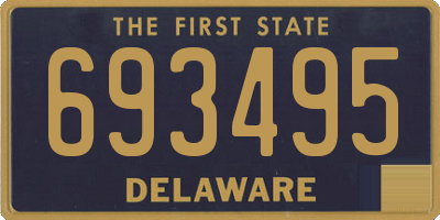 DE license plate 693495