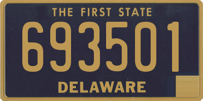 DE license plate 693501