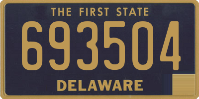 DE license plate 693504
