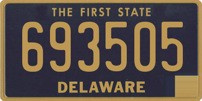 DE license plate 693505
