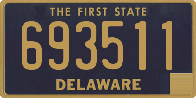 DE license plate 693511