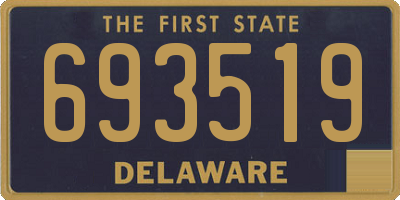 DE license plate 693519