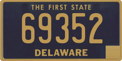 DE license plate 69352