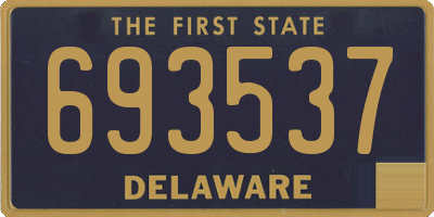 DE license plate 693537