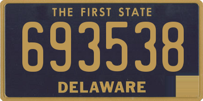 DE license plate 693538