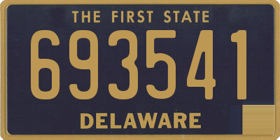 DE license plate 693541